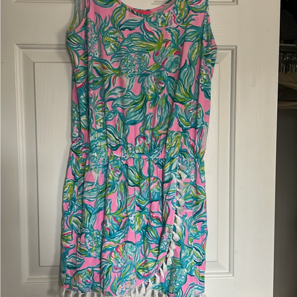 Lilly Pulitzer skort/tank dress with Tassel Hem